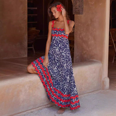 Katie - Sleeveless Floral Printed Loose Dress