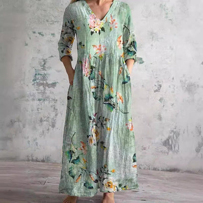 Faith - Floral Whimsy Boho Maxi Dress