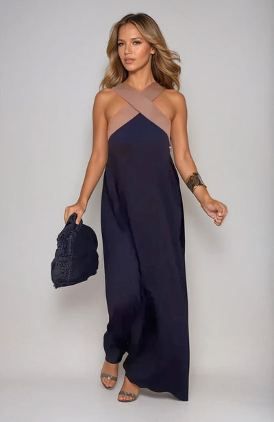 Lexi - Stylish Crossover Neckline Dress
