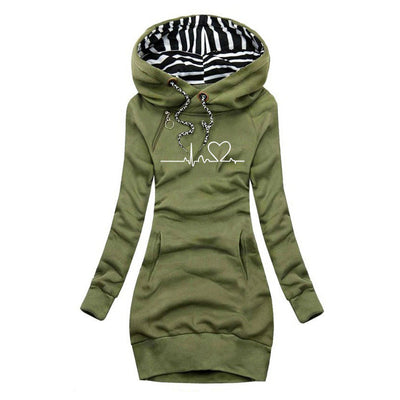 Carina - Knitted Cardigan with Heart Pattern