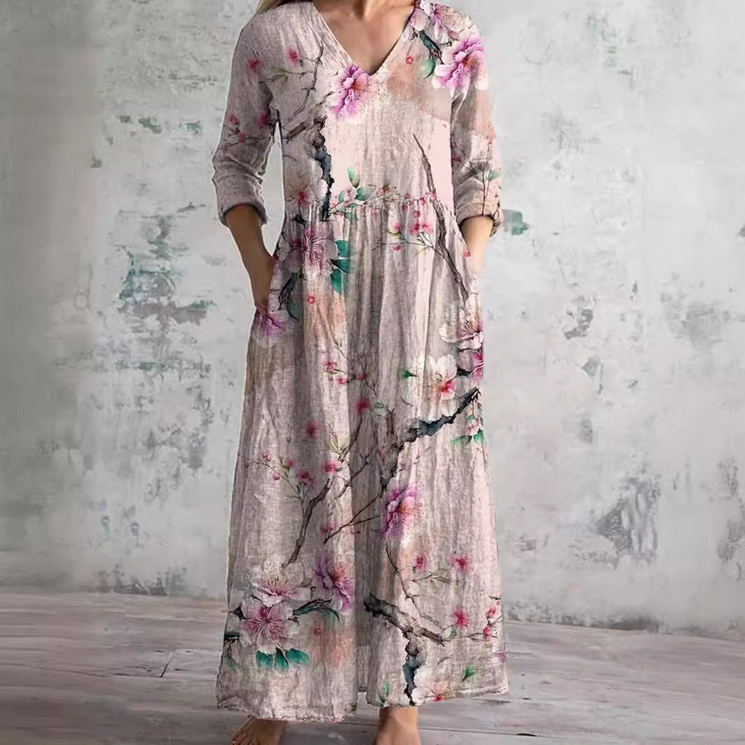 Faith - Floral Whimsy Boho Maxi Dress