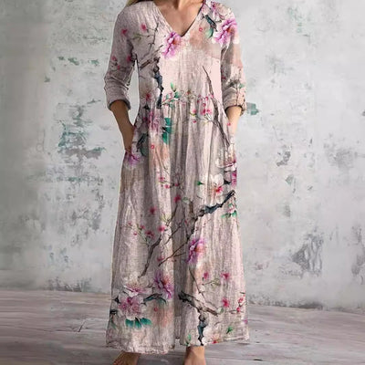 Faith - Floral Whimsy Boho Maxi Dress