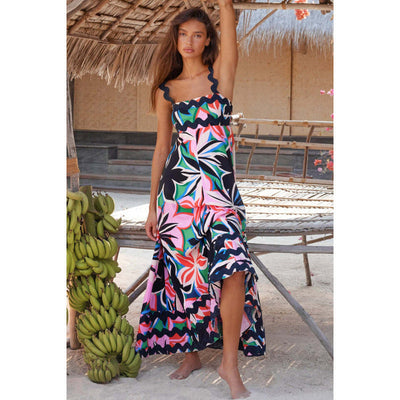 Katie - Sleeveless Floral Printed Loose Dress