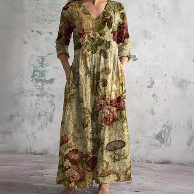 Faith - Floral Whimsy Boho Maxi Dress