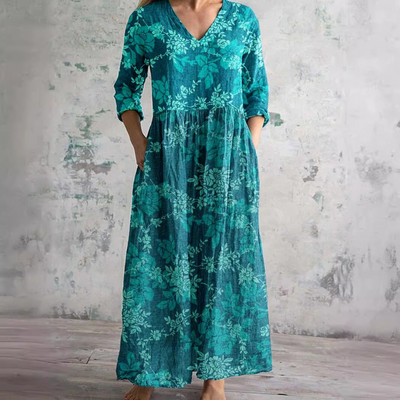 Faith - Floral Whimsy Boho Maxi Dress