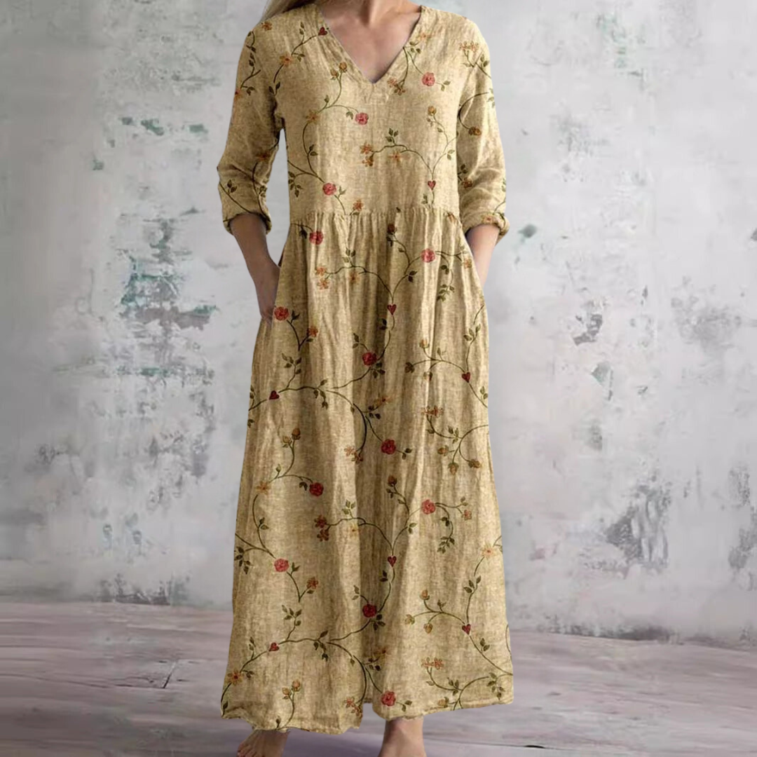 Faith - Floral Whimsy Boho Maxi Dress
