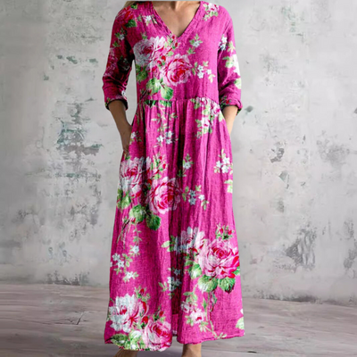 Faith - Floral Whimsy Boho Maxi Dress