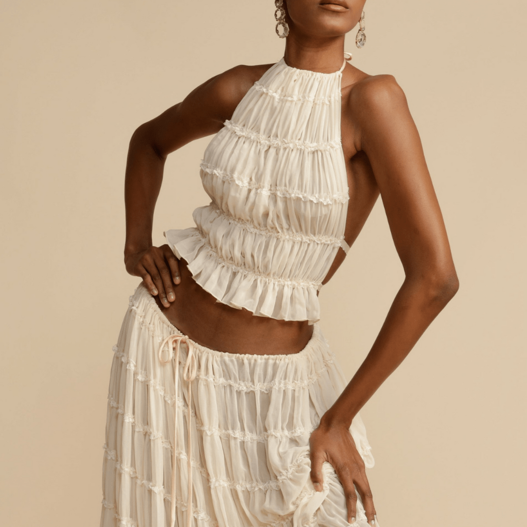 Coney - Halter Top and Skirt Set