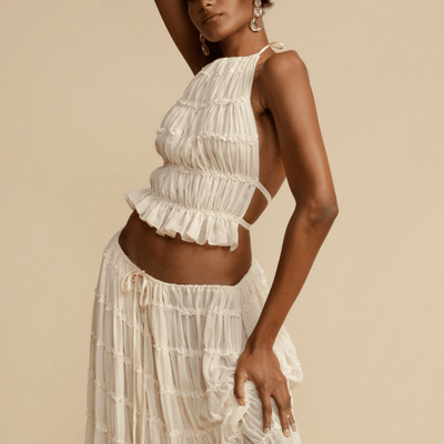 Coney - Halter Top and Skirt Set