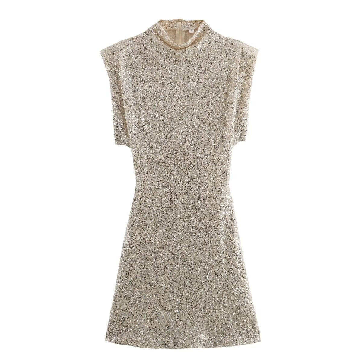 Tahlia - Sequin Slim Fit O-Neck Mini Dress