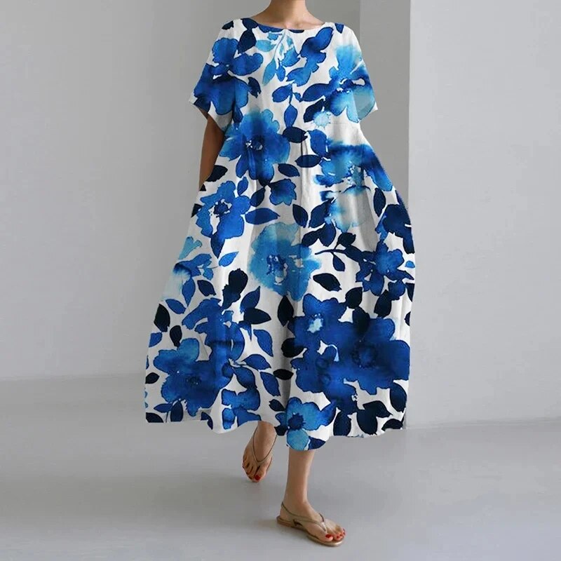 Eliza - Retro Big Swing Loose Maxi Dress