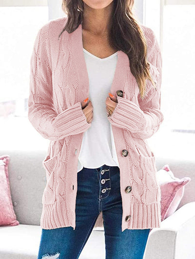 Long sleeve knitted sweater for women