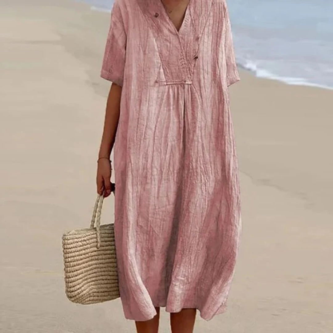 Elle - Vintage-Inspired Women’s Lightweight Maxi Dress