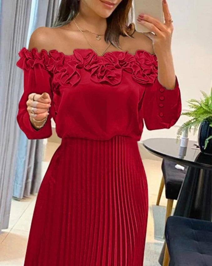 Carina - Stunning Off-Shoulder Maxi Dress