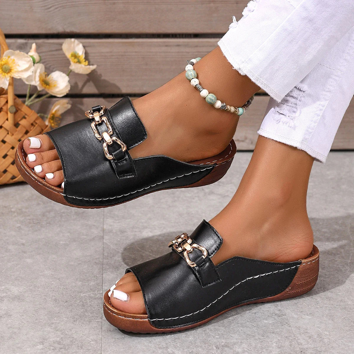 Ayline | Orthopedic wedge heel sandals™