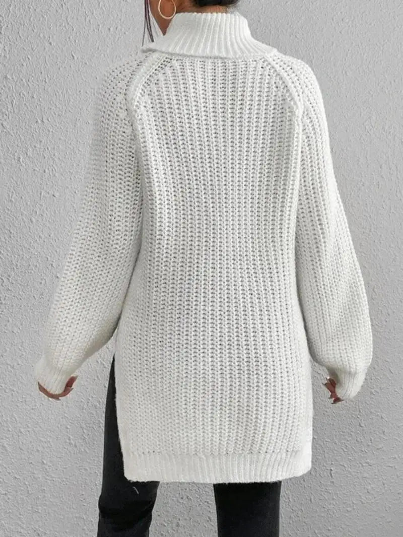 Rylee - Comfortable Knit Turtleneck Long Sweater