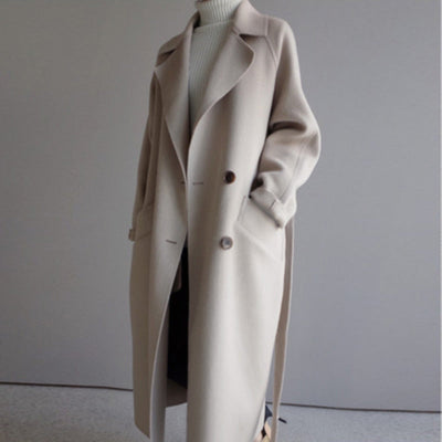 Clara -  Women's Wool Trench Coat