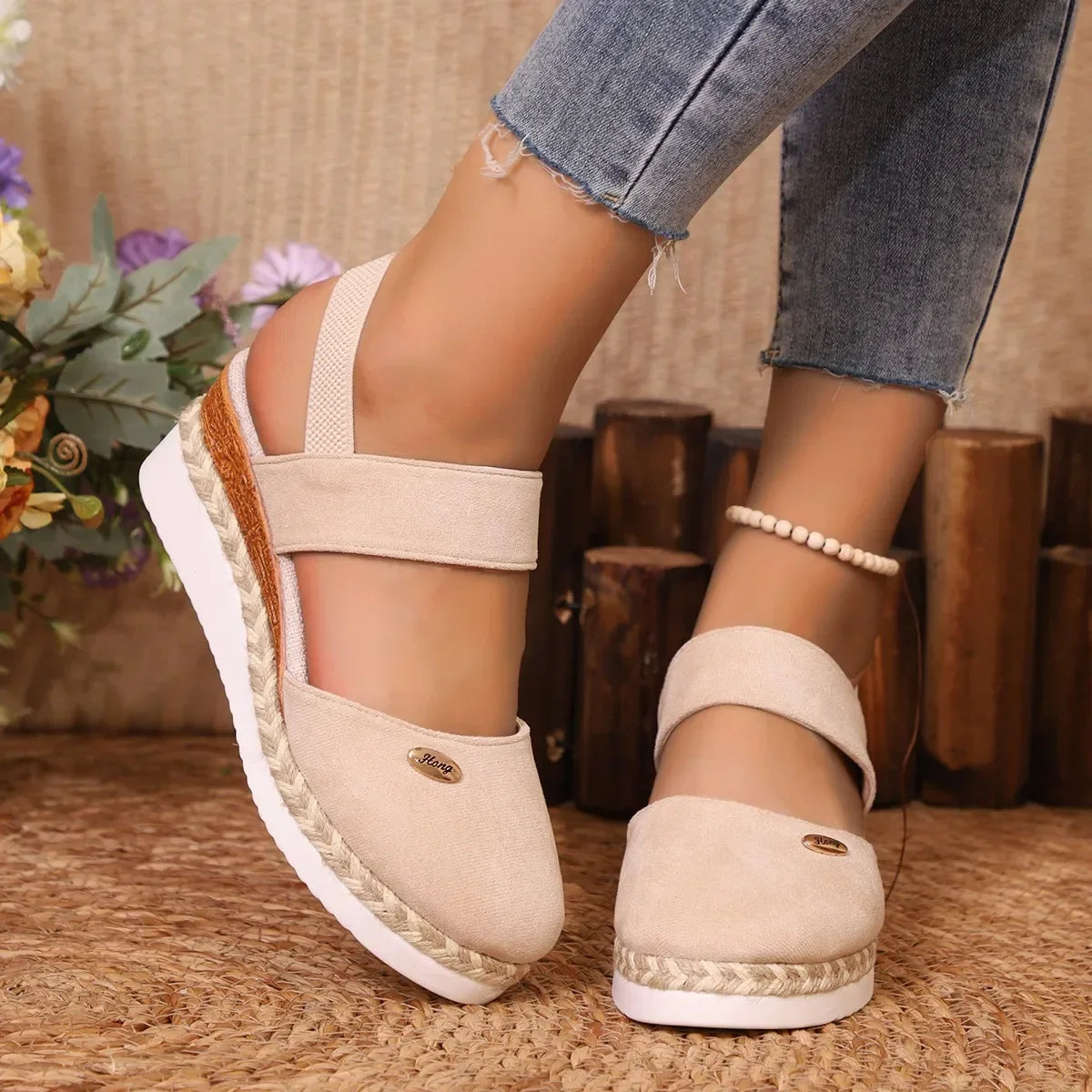 Lyra™ - Wedge Gladiator Sandals
