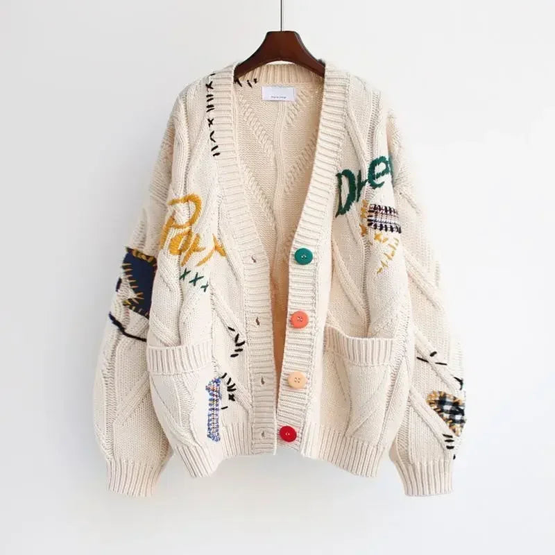 Genesis - Embroidered Knitted Cardigan