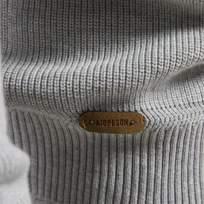 Felix - Zip-Up Ribbed Sweater For Men