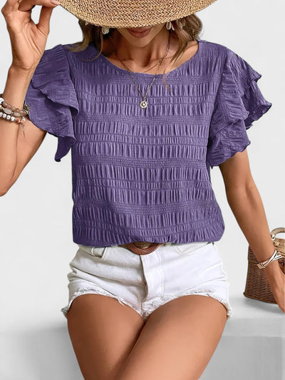 Charmaine - Light & Breezy Blouse with Fun Ruffles