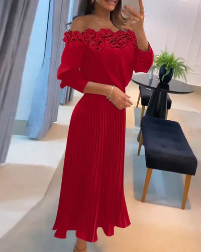 Carina - Stunning Off-Shoulder Maxi Dress