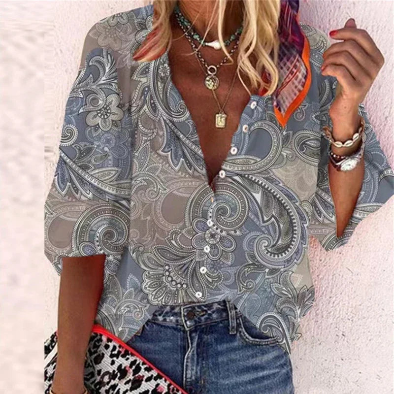 ADELAIDE - VINTAGE BUTTON BLOUSE