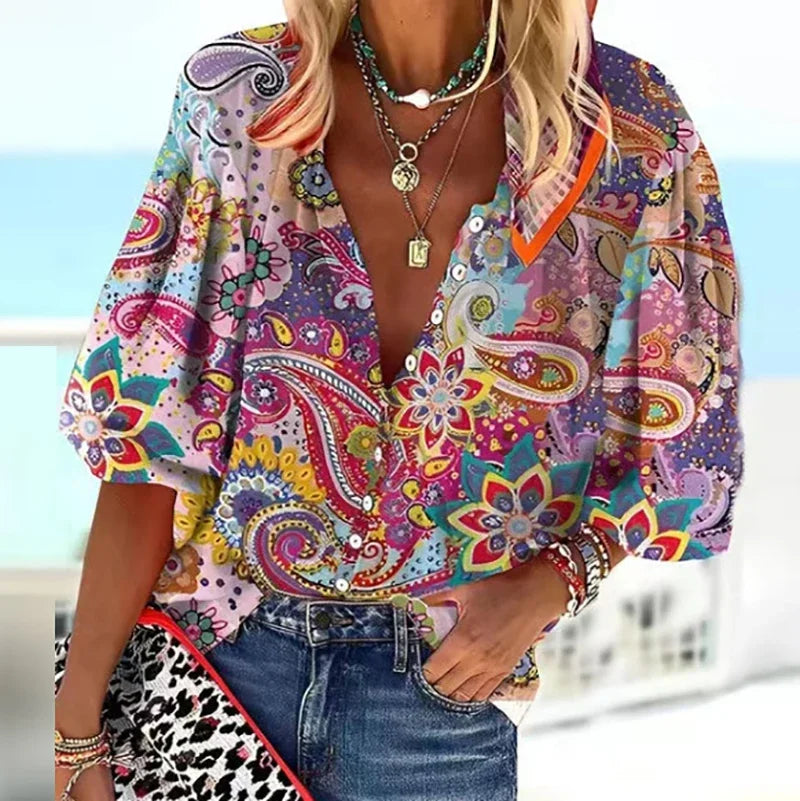 ADELAIDE - VINTAGE BUTTON BLOUSE