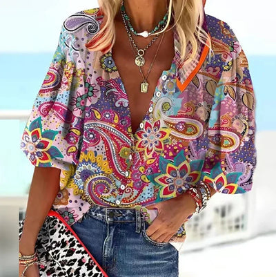 ADELAIDE - VINTAGE BUTTON BLOUSE