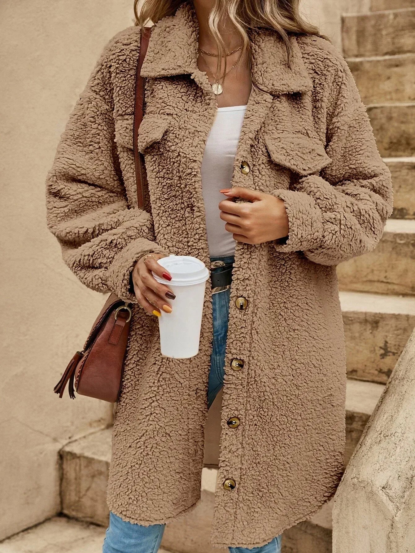 Lila Button Down Long Cardigan - Lightweight Layer, All-Season Style