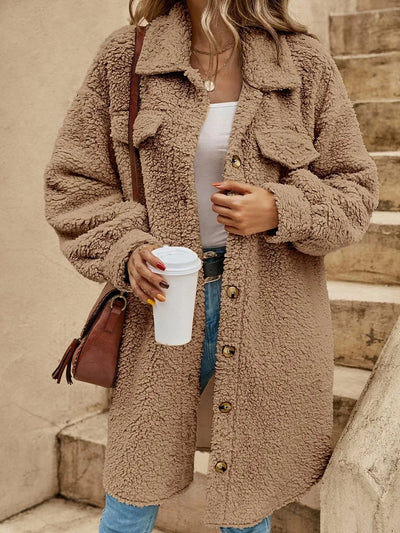 Lila Button Down Long Cardigan - Lightweight Layer, All-Season Style