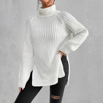 Rylee - Comfortable Knit Turtleneck Long Sweater