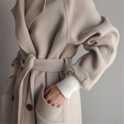 Clara -  Women's Wool Trench Coat