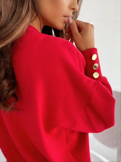 Leah - Stylish V-neck Sweater
