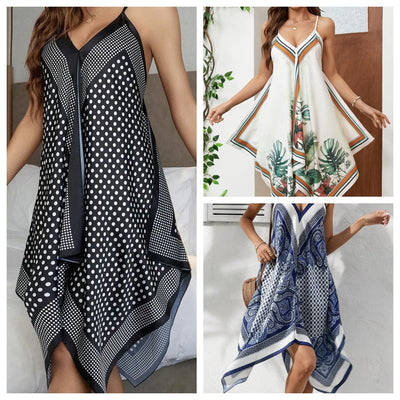 Zora - Sexy Spaghetti Asymmetrical Dress