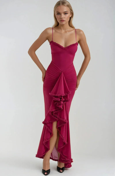 Clarissa™ - Yellow Mesh Maxi Dress