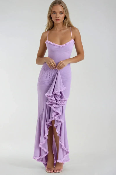 Clarissa™ - Yellow Mesh Maxi Dress