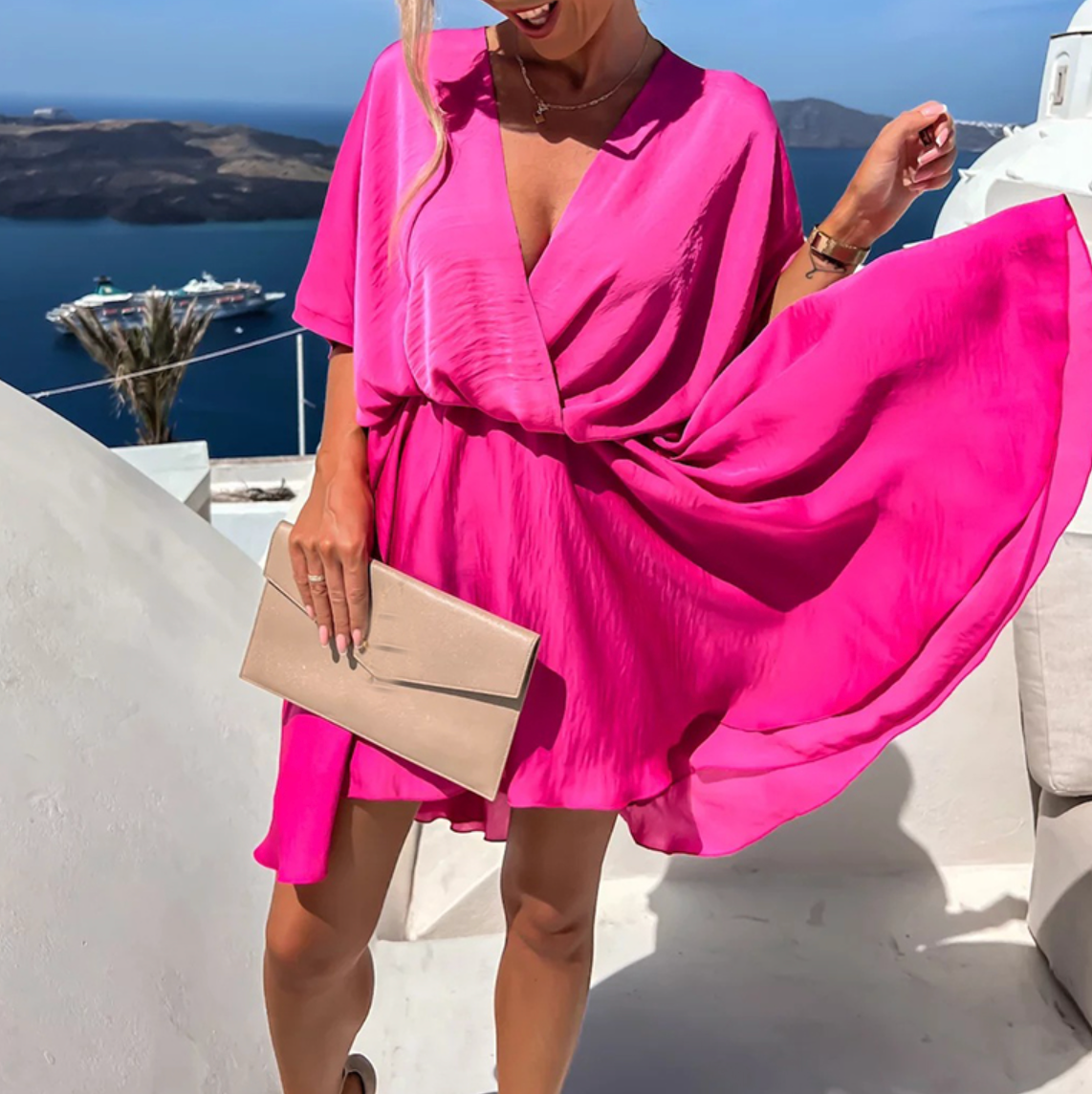 Annabelle - Chic Summer High Waist Mini Dress