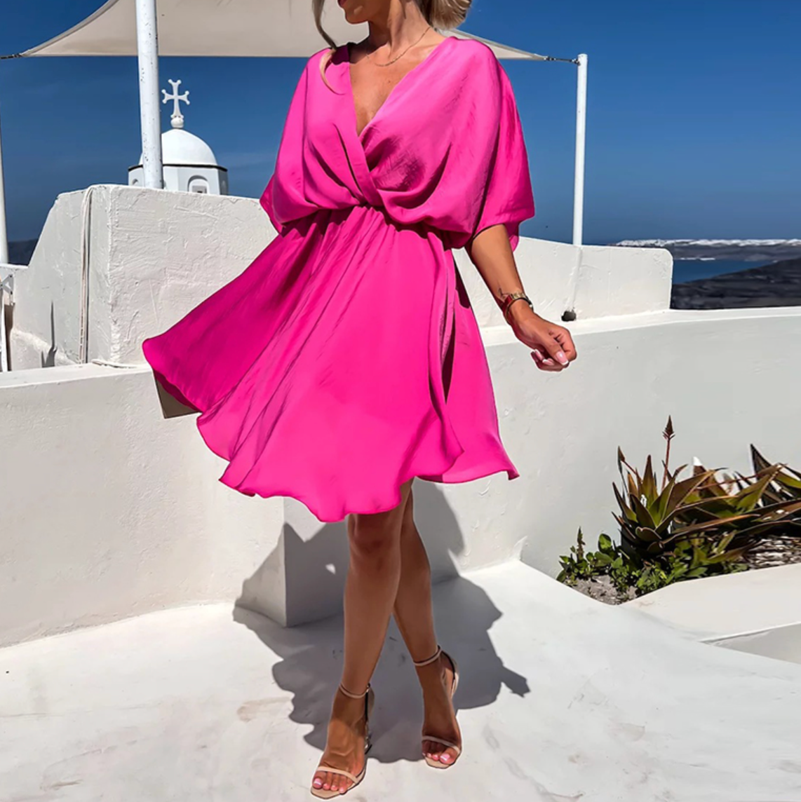 Annabelle - Chic Summer High Waist Mini Dress