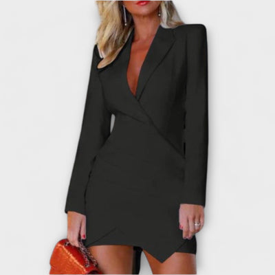 Claire - Long-sleeved blazer dress for women