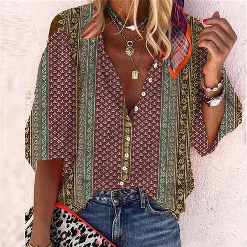 ADELAIDE - VINTAGE BUTTON BLOUSE