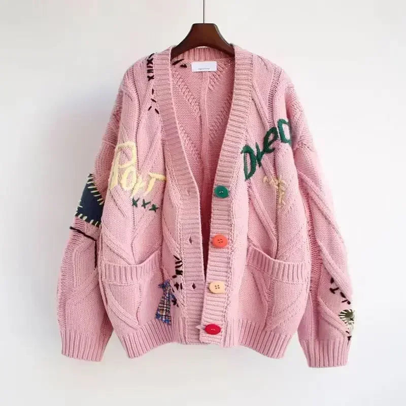 Genesis - Embroidered Knitted Cardigan