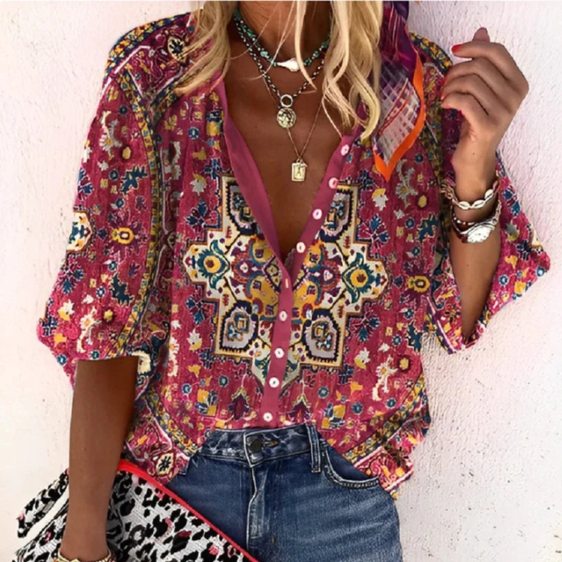 ADELAIDE - VINTAGE BUTTON BLOUSE