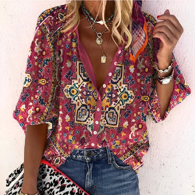 ADELAIDE - VINTAGE BUTTON BLOUSE