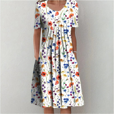 Lianne - Summer Bloom Ruffle Party Dress