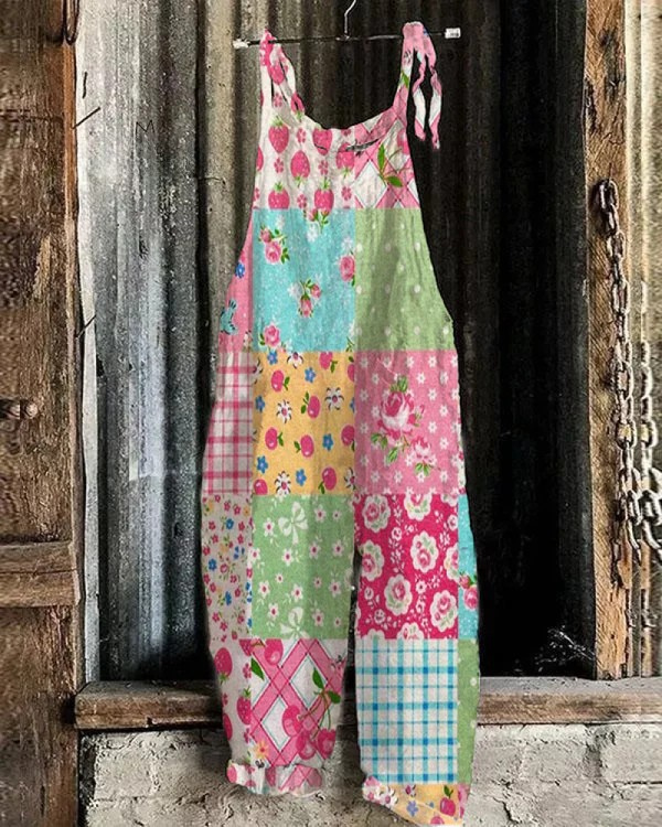 Savrani™ - Bohemian Floral Overalls - Effortless Style for Women, All-Day Comfort