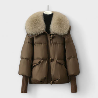 Lucyna - Elegant jacket with fur