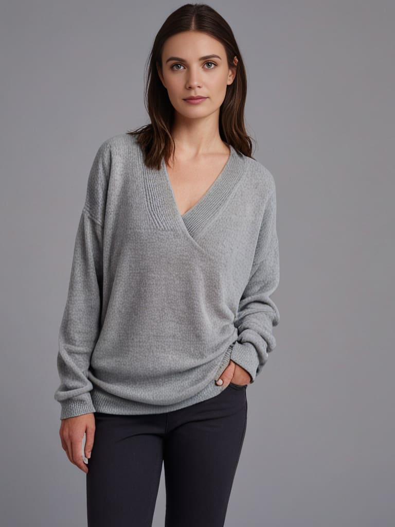 Monika - V-neck cashmere sweater