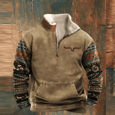 Dakota - Graphic Zip-Up Sweatshirt For Men