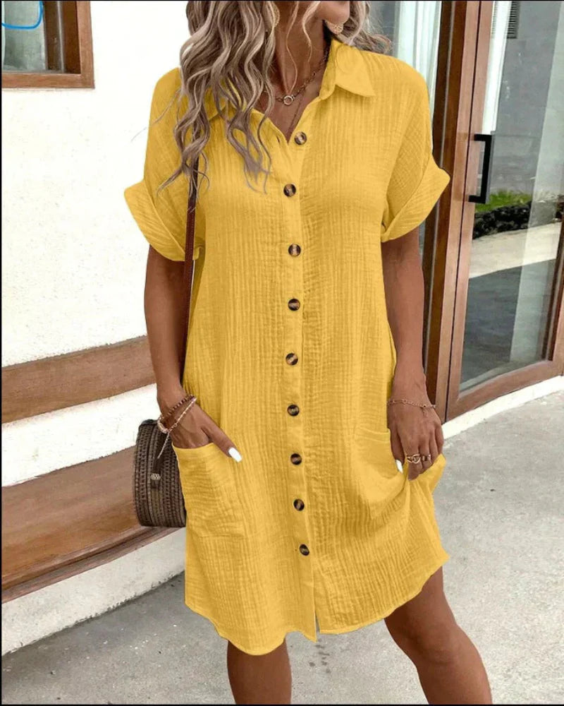 Pia - Women’s Retro Shirt Dress